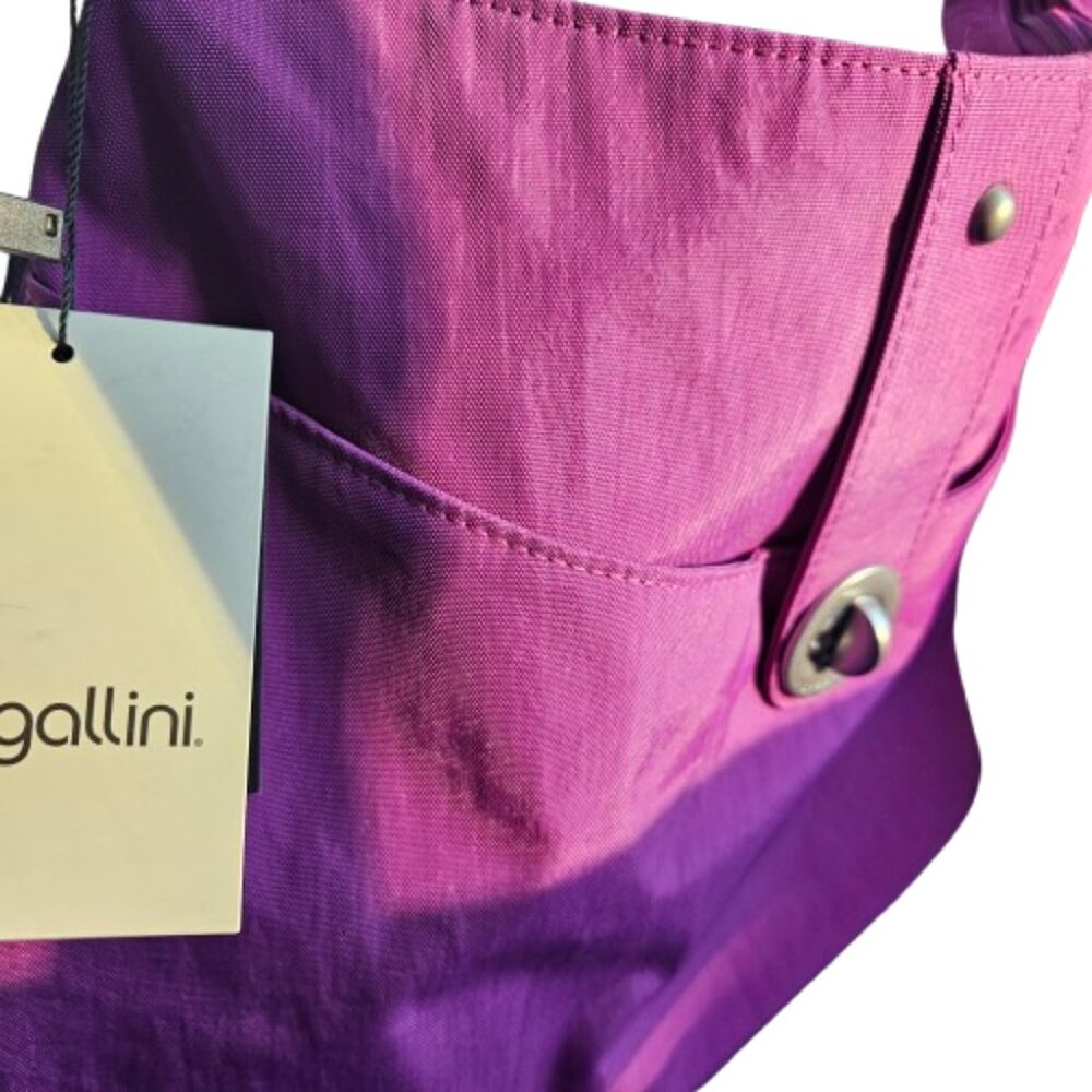 NWT Baggallini Helsinki Silver Hobo Bagg in Magenta/Purple - Picture 14 of 14